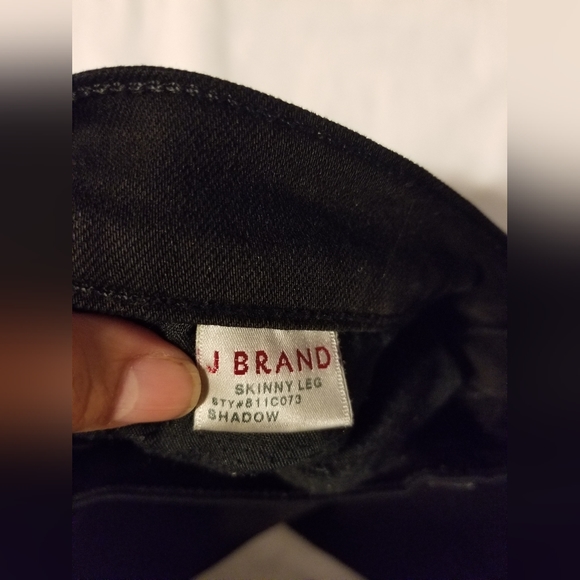 J Brand Jeans Black Skinny Leg Size 26 Color Black - Picture 7 of 9